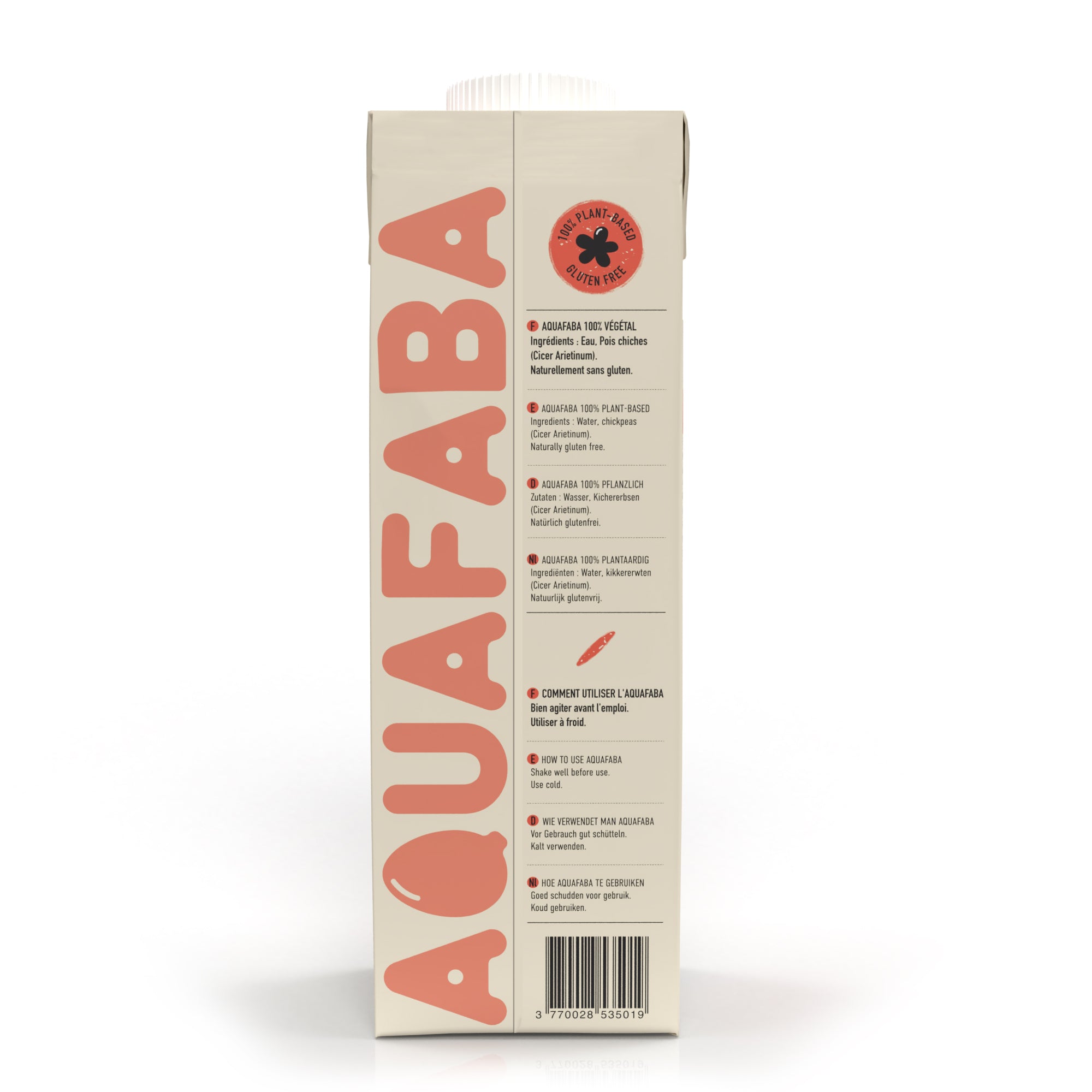 the VERY food co. Aquafaba - Eiweißersatz aus Kichererbsenwasser 1 Liter