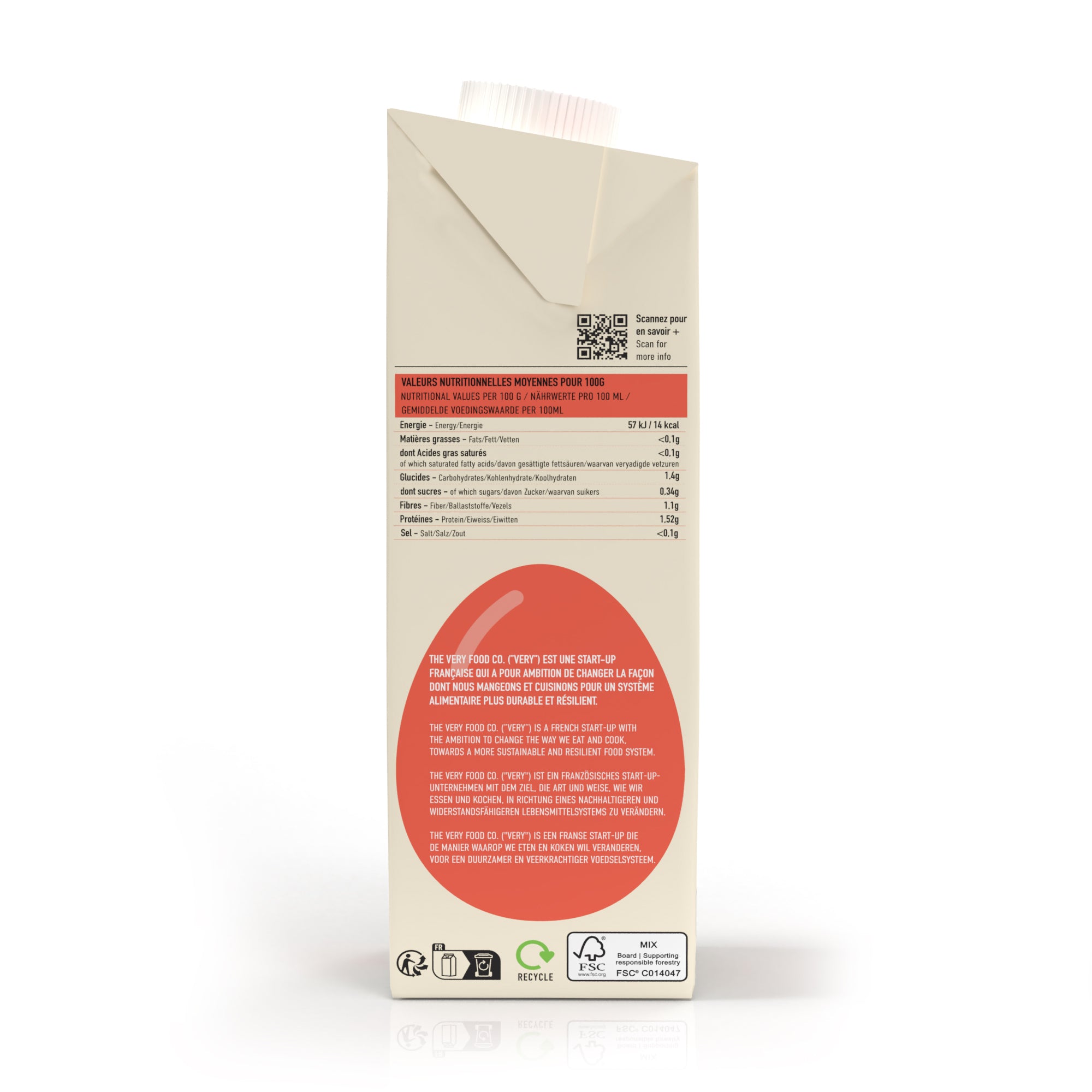 the VERY food co. Aquafaba - Eiweißersatz aus Kichererbsenwasser 1 Liter