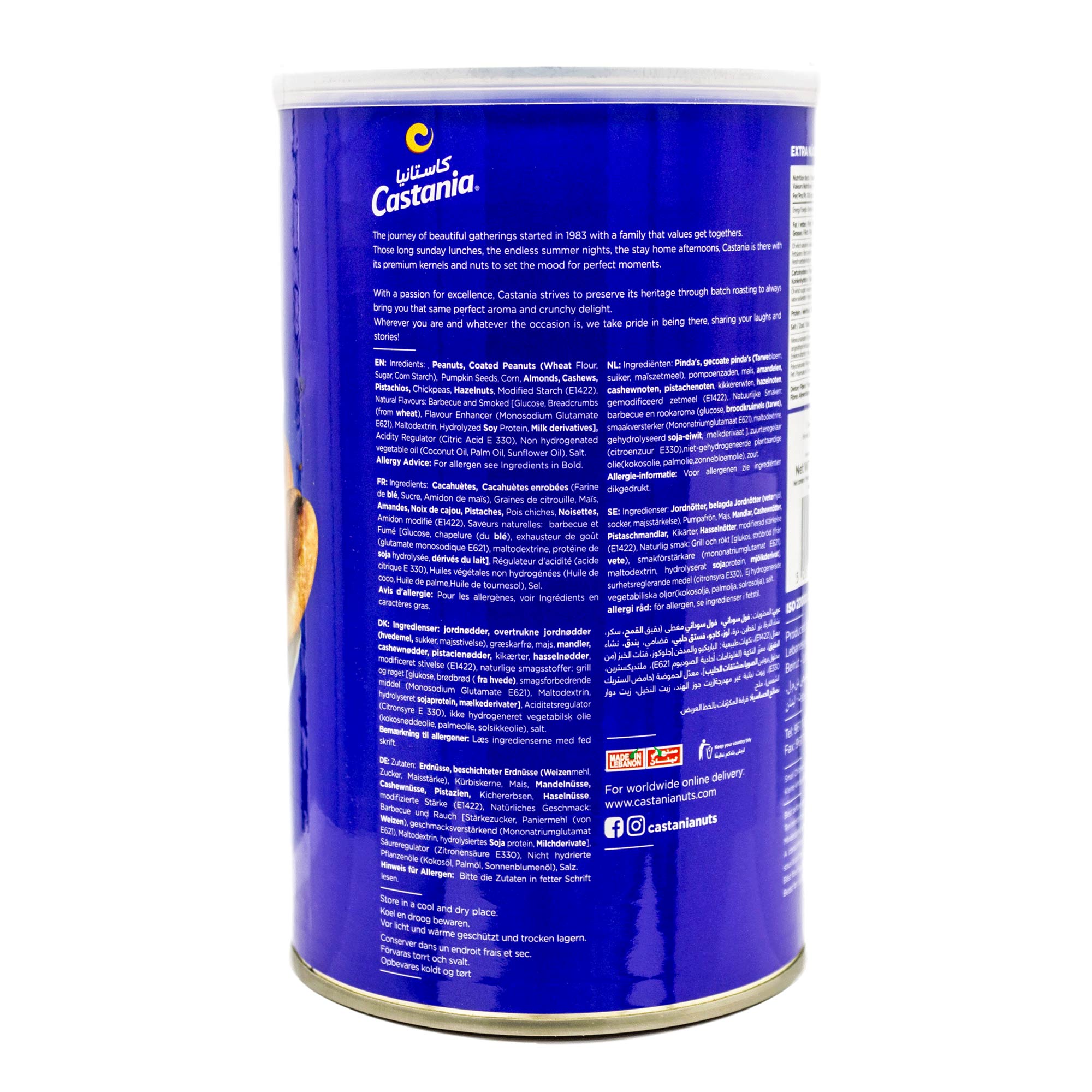 Castania - Orientalische Premium Nussmischung 450 g (blau)