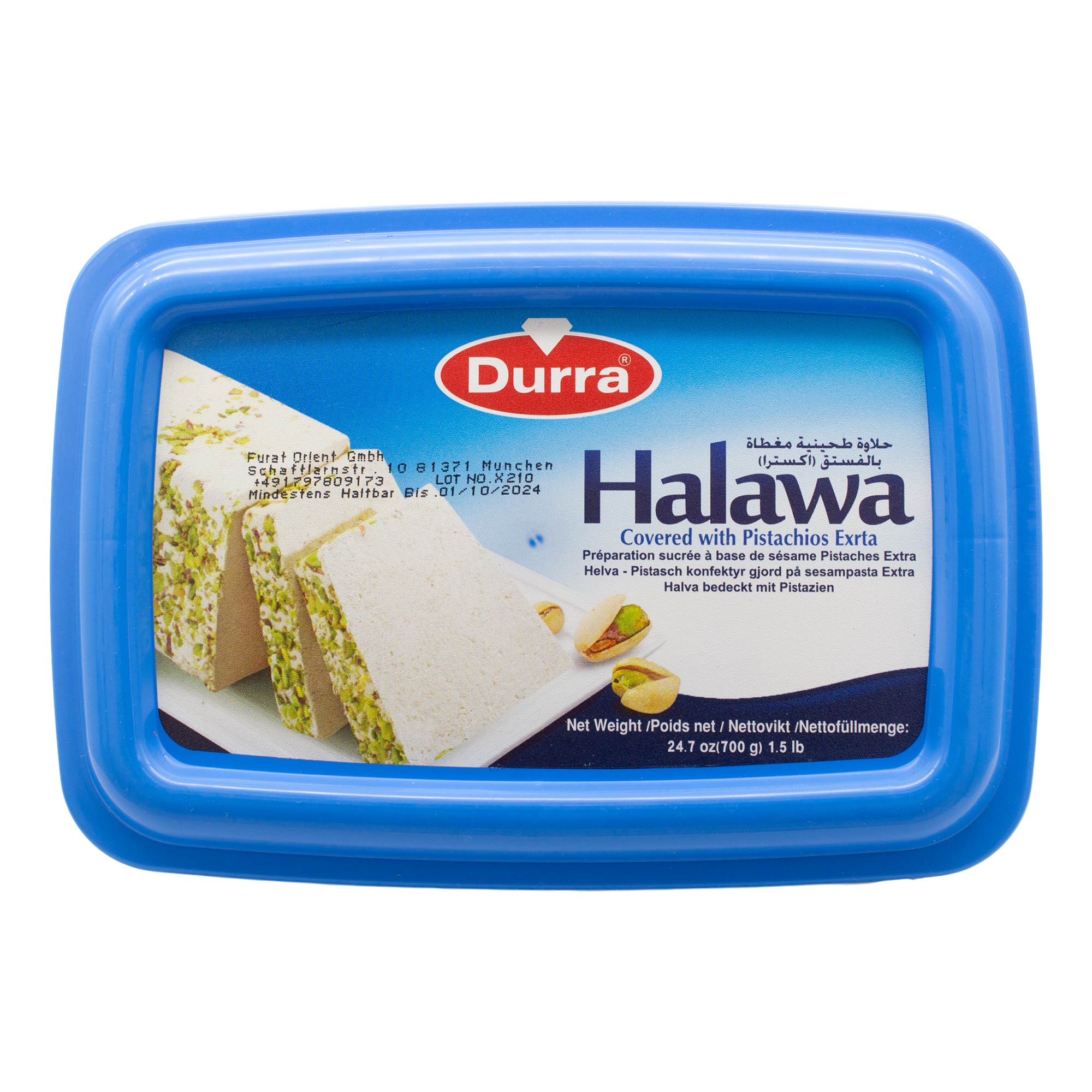 Durra - Halawe ummantelt mit extra viel Pistazien - 700 g