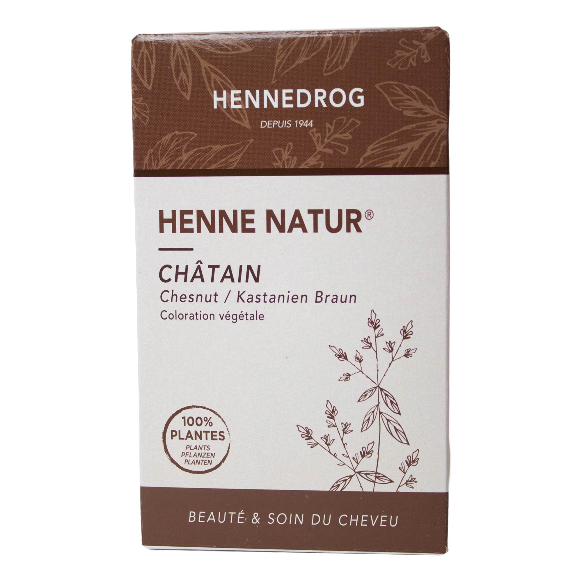 Henna Chatain - Haarfarbe für kastanienbraunes Haar - 90 g