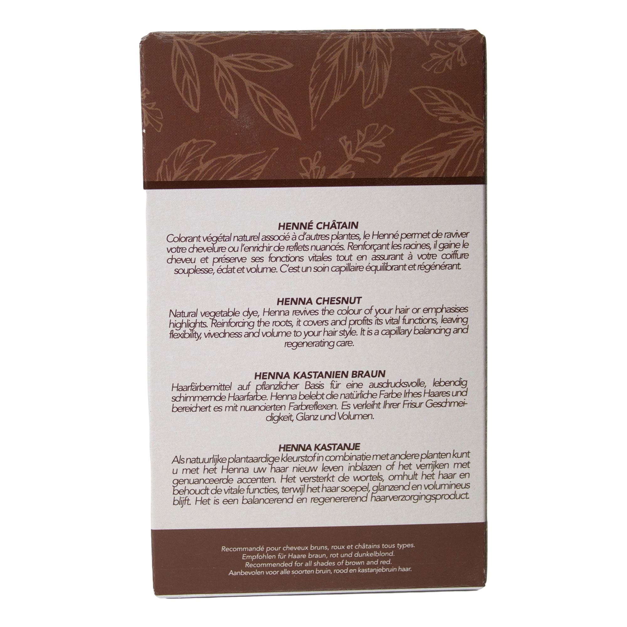 Henna Chatain - Haarfarbe für kastanienbraunes Haar - 90 g