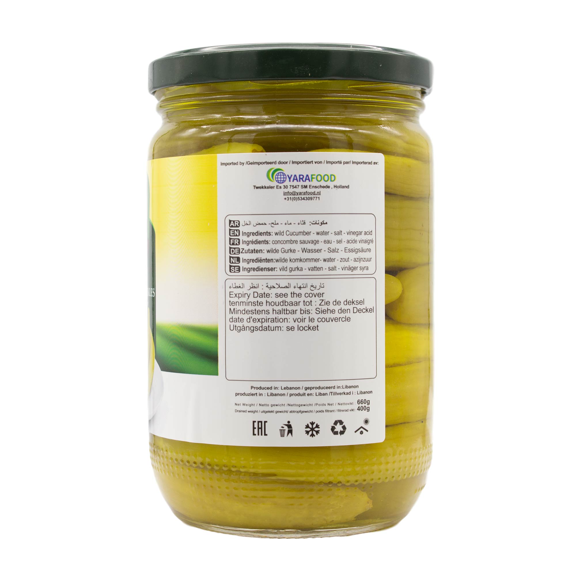 Lara - Wildgurken eingelegt in Essig 660 g