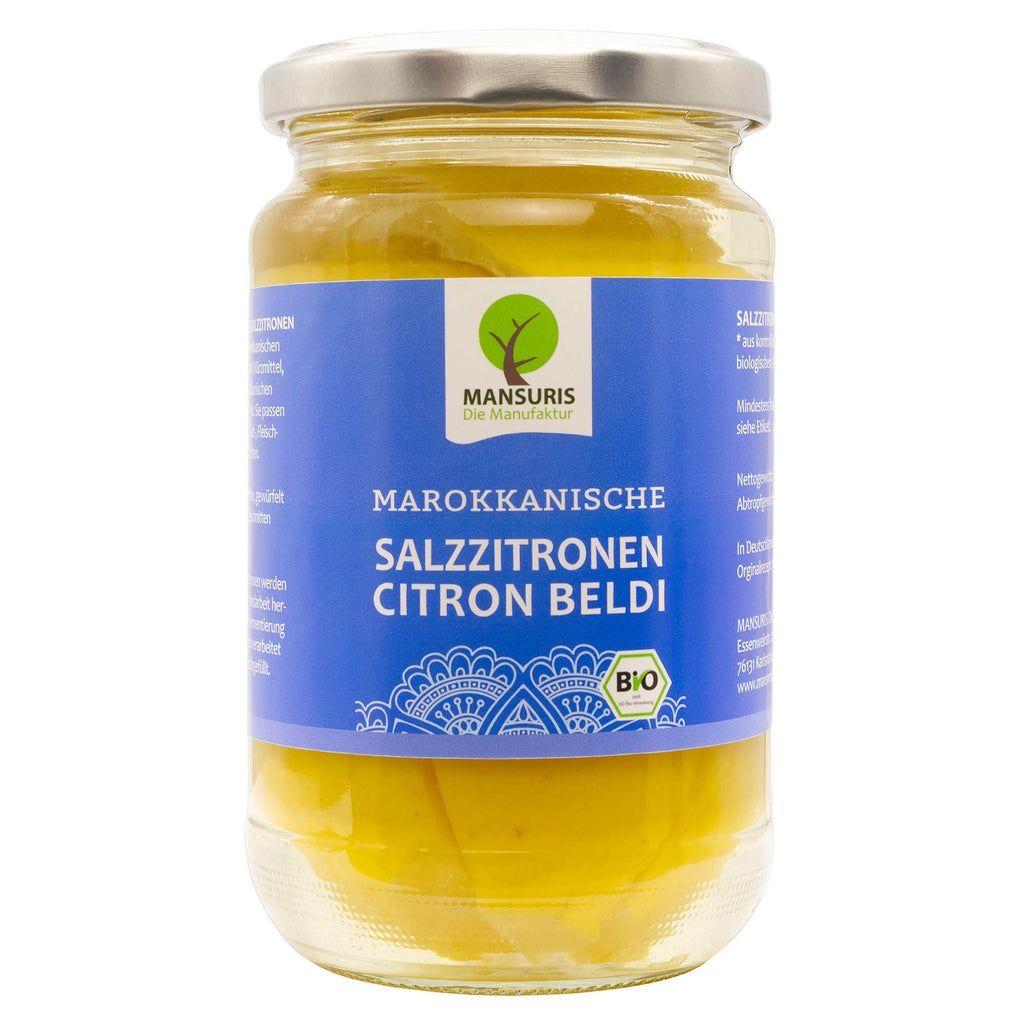 Mansuris - eingelegte Bio Zitronen in Meersalz 350 g