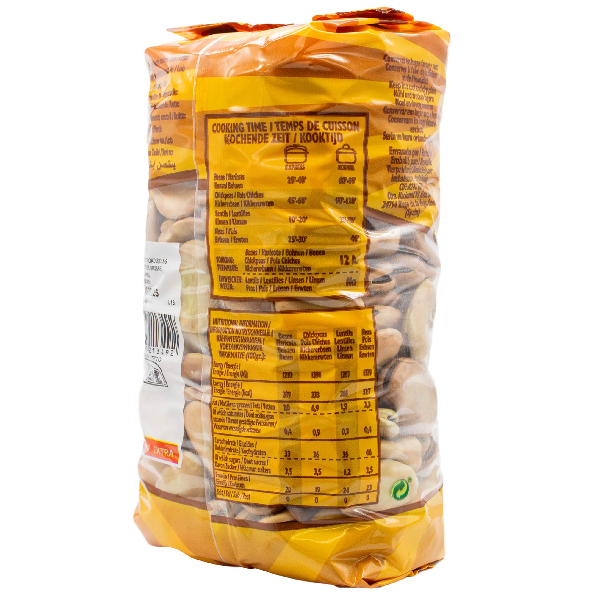 Tradicion- Jumbo Saubohnen - Ackerbohnen getrocknet - proteinreiche Bohnen 800 g