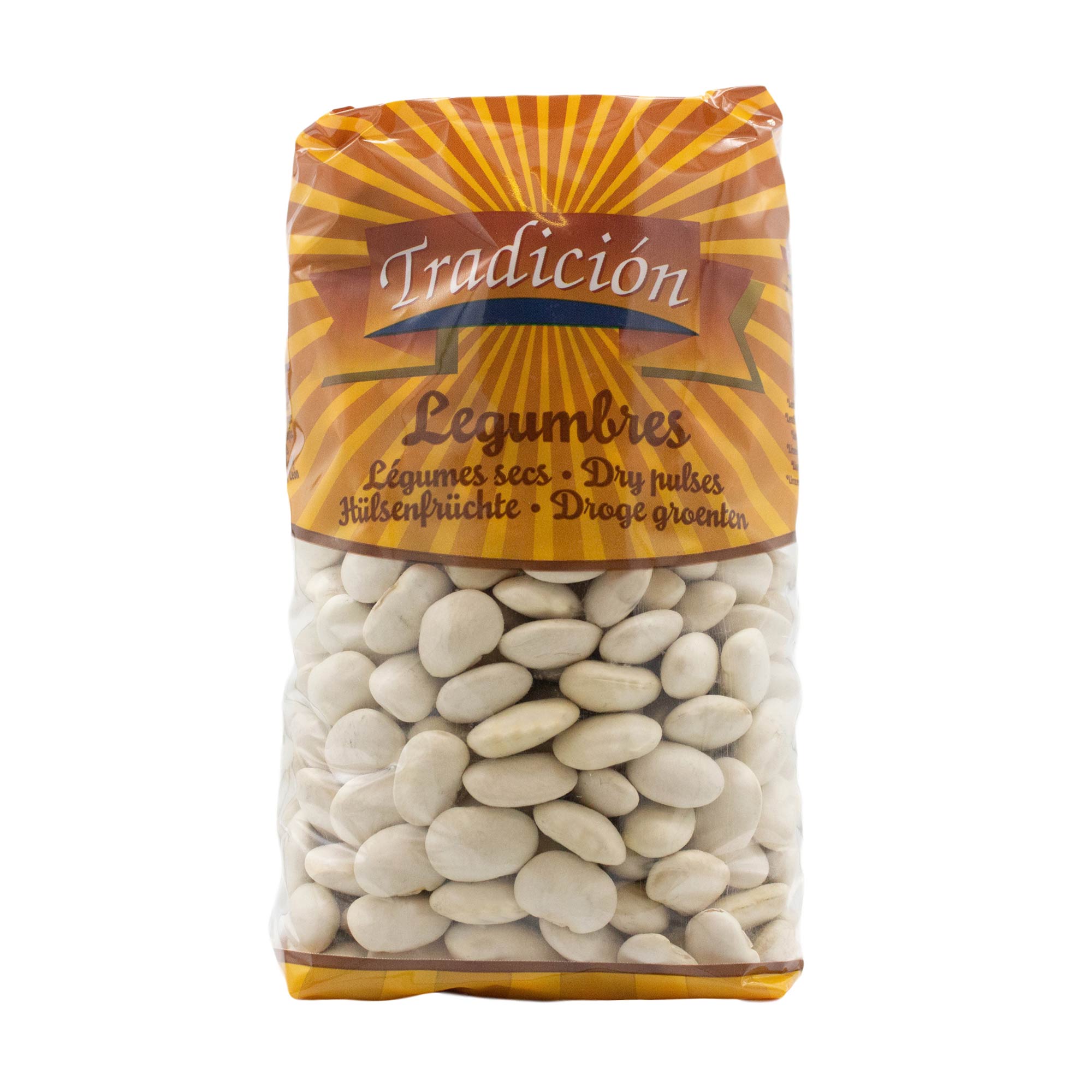 Tradicion- weiße Riesenbohnen - Ackerbohnen getrocknet - proteinreiche Bohnen 800 g