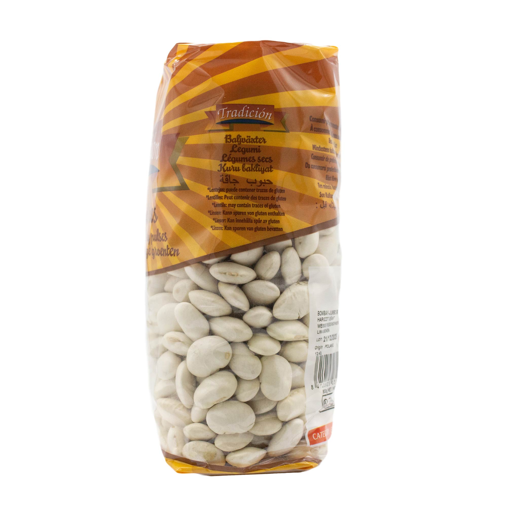 Tradicion- weiße Riesenbohnen - Ackerbohnen getrocknet - proteinreiche Bohnen 800 g