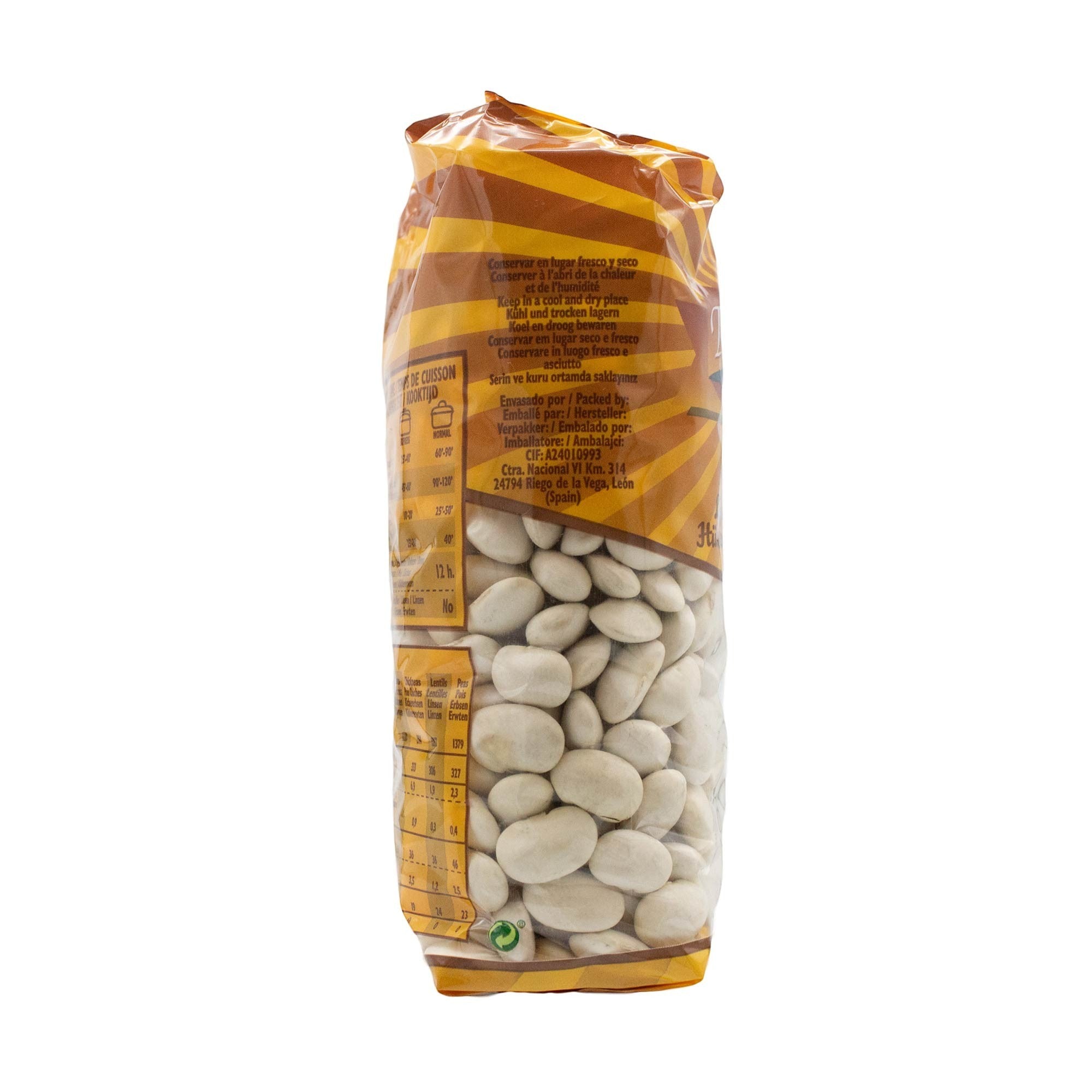 Tradicion- weiße Riesenbohnen - Ackerbohnen getrocknet - proteinreiche Bohnen 800 g