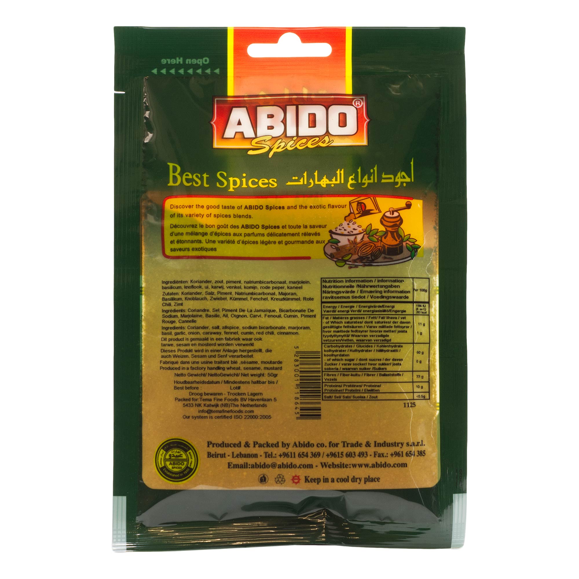 Abido - Falafel Gewürz gemahlen - 50 g