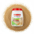 babaGOURMET Al Yaman Super Tahina sesame paste, 100% ground hulled sesame seeds, 454g jar.