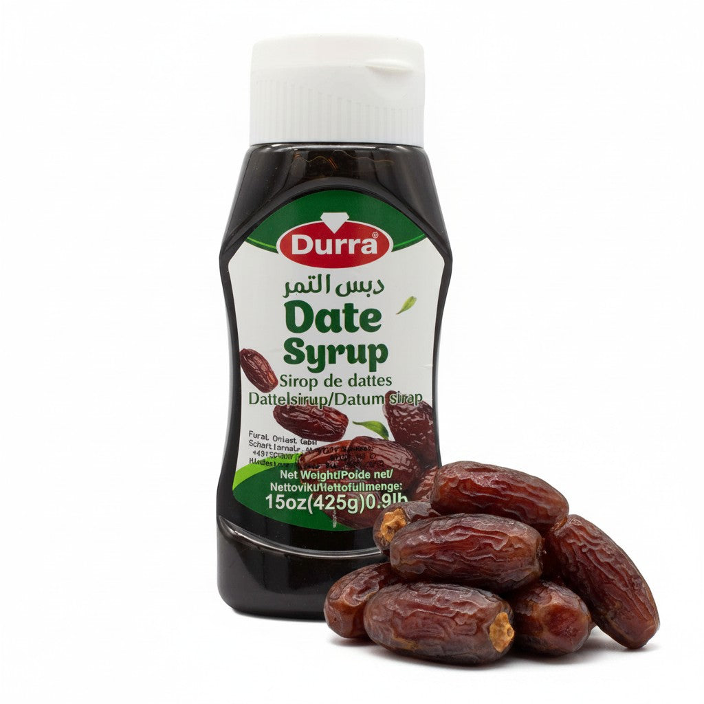 babaGOURMET Durra Date Syrup, 100% pure date syrup for cooking and baking, 425g bottle.