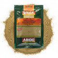 babaGOURMET Abido Falafel spice mix in a 50g packet, made in Lebanon with sesame, coriander, basil, dill, cumin, and leek.