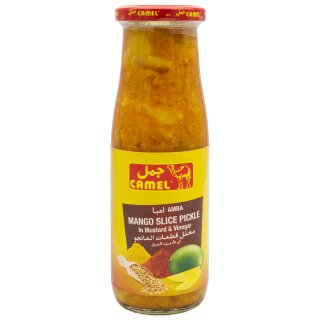 Camel - Mangostreifen - Mango Pickles eingelegt in Senf und Essig 400 g