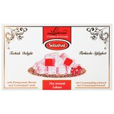 Sebahat Turkish Delight Lokum 5er Set mit Granatapfel, Rose, Natur, gemischte Nüsse und Pistazie