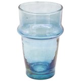 babaGOURMET - typisch marokkanisches Teeglas »Beldi« M - handgemachtes Beldi-Glas aus Marokko bunt 2.Wahl