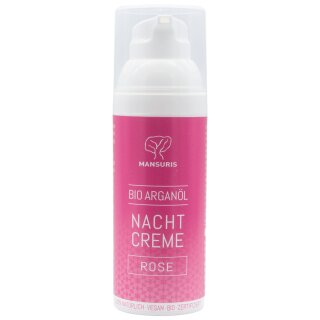 Mansuris BIO Nachtcreme Rose mit Arganöl 50 ml