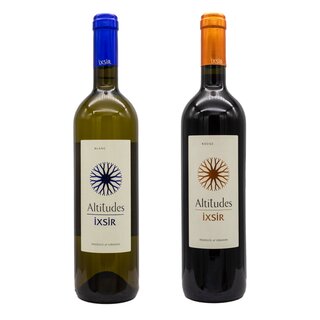 Ixsir - Altitudes Probierbox - Rotwein und Weißwein trocken in je  0,75 l (2 x 750ml)