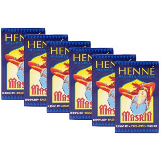 Henna Masria feurigrot 6er Set á 90 g