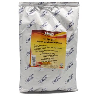 Abido Arabische 7 Sorten Gewürzmischung 500 g
