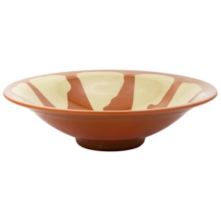 babaGOURMET Original Mezze-Teller aus Melamin ø ca. 17 cm (braun-gelb)